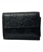 GUCCIグッチ）の古着「3つ折り財布」｜ブラック