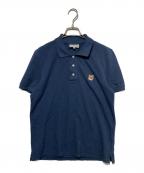 maison kitsuneアシッドメゾンキツネ）の古着「フォックスヘッドパッチポロシャツ」｜ネイビー