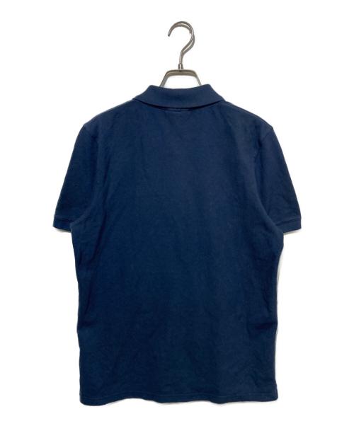 maison kitsune（アシッドメゾンキツネ）MAISON KITSUNE (アシッドメゾンキツネ) フォックスヘッドパッチポロシャツ ネイビー サイズ:XSの古着・服飾アイテム