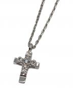 STAR JEWELRYスタージュエリー）の古着「ダイヤクロスネックレス」