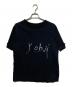 YOHJI YAMAMOTO（ヨウジヤマモト）の古着「ロゴ刺繍Tシャツ」｜ブラック