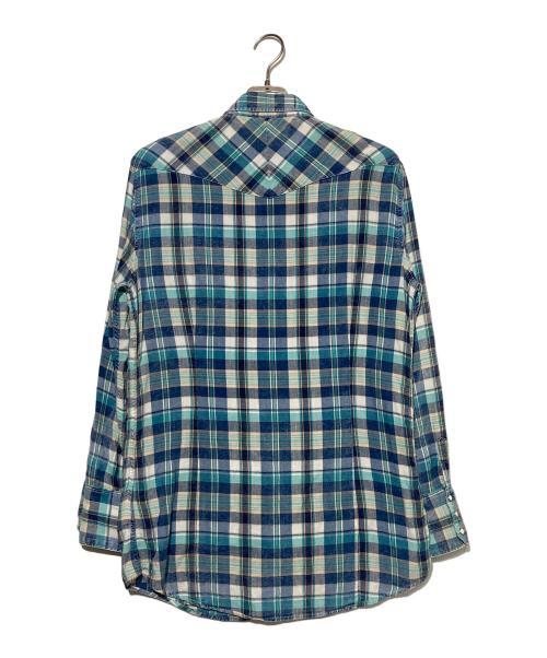 DSQUARED2（ディースクエアード）DSQUARED2 (ディースクエアード) ウエスタンシャツ ブルー サイズ:50の古着・服飾アイテム