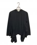 COMME des GARCONSコムデギャルソン）の古着「裾フリルカットソー」｜ブラック