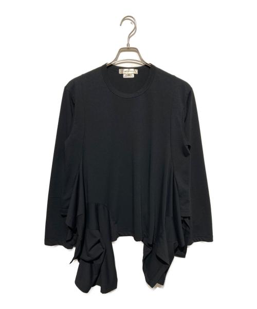 COMME des GARCONS（コムデギャルソン）COMME des GARCONS (コムデギャルソン) 裾フリルカットソー ブラック サイズ:Ｍの古着・服飾アイテム