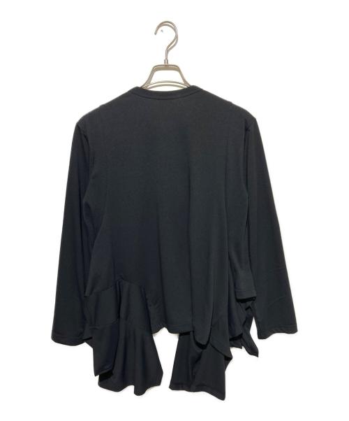 COMME des GARCONS（コムデギャルソン）COMME des GARCONS (コムデギャルソン) 裾フリルカットソー ブラック サイズ:Ｍの古着・服飾アイテム