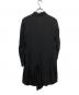 Yohji Yamamoto collections (ヨウジヤマモトコレクションズ) CELLULOSE POPLIN ROUNDED HEM SHIRT DRESS ブラック サイズ:2：26000円