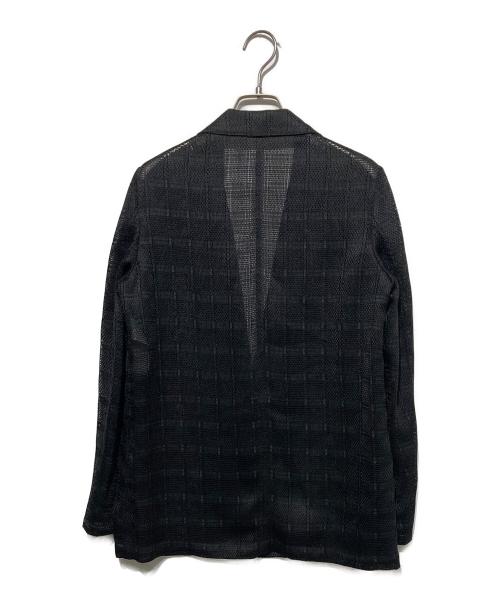 icB（アイシービー）icB (アイシービー) スクエアチェックレノクロス レースジャケット ブラック サイズ:2 未使用品の古着・服飾アイテム