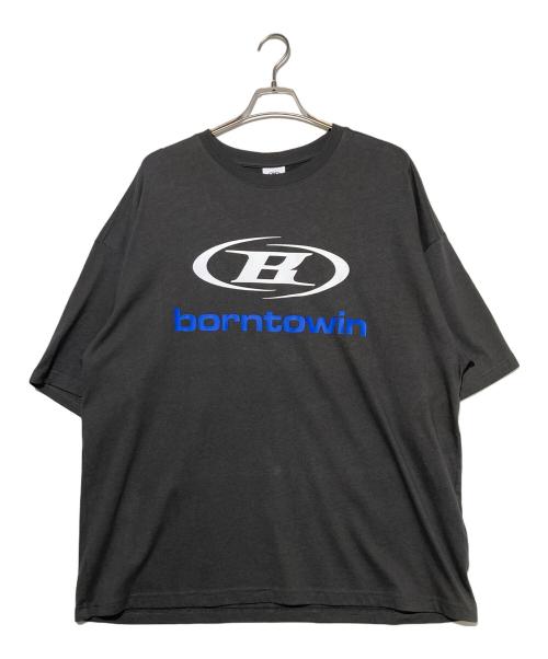 BORNTOWIN（ボーントゥウィン）BORNTOWIN (ボーントゥウィン) プリントTシャツ グレー サイズ:1 未使用品の古着・服飾アイテム