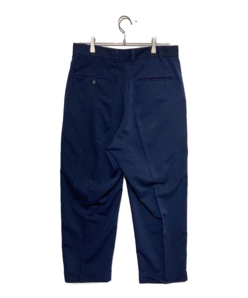 BEAMS PLUS（ビームスプラス）BEAMS PLUS (ビームスプラス) 2 Pleats Trousers PE Twill ネイビー サイズ:Mの古着・服飾アイテム