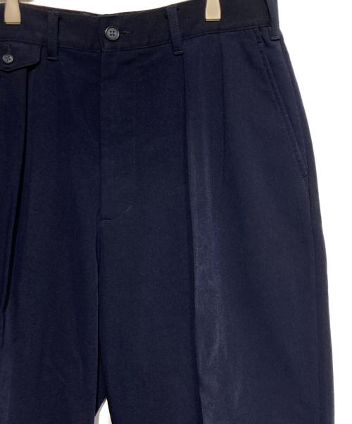 BEAMS PLUS（ビームスプラス）BEAMS PLUS (ビームスプラス) 2 Pleats Trousers PE Twill ネイビー サイズ:Mの古着・服飾アイテム