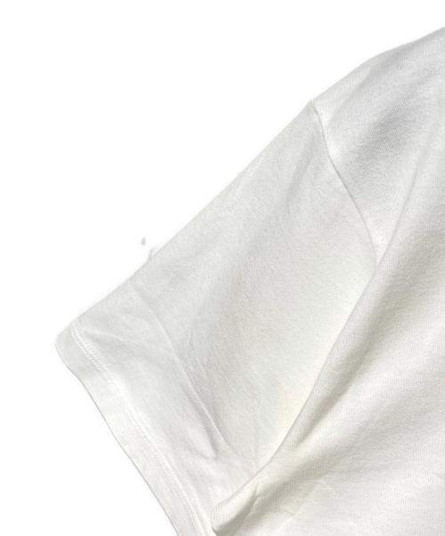 LACOSTE（ラコステ）LACOSTE (ラコステ) ワイド＆ショートネームステッチ Tシャツ ホワイト サイズ:34の古着・服飾アイテム