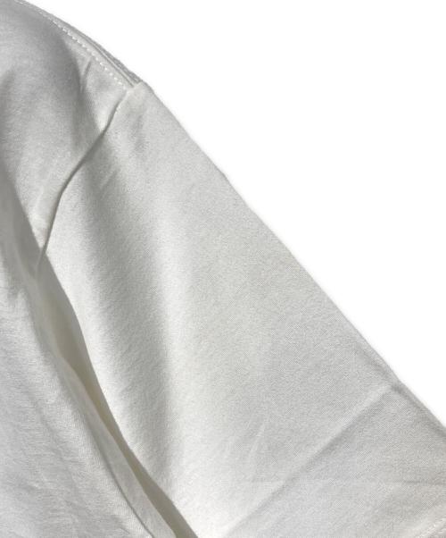 LACOSTE（ラコステ）LACOSTE (ラコステ) ワイド＆ショートネームステッチ Tシャツ ホワイト サイズ:34の古着・服飾アイテム