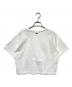 LACOSTE (ラコステ) ワイド＆ショートネームステッチ Tシャツ ホワイト サイズ:34：5000円