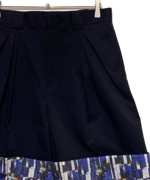 HERALBONY（ヘラルボニー）HERALBONY (ヘラルボニー) ワイドタック2WAYショーツ「海」 ネイビー サイズ:Lの古着・服飾アイテム