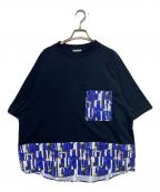 HERALBONYヘラルボニー）の古着「パネルポケットT「海」」｜ネイビー