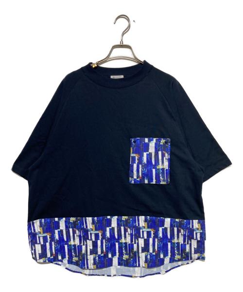 HERALBONY（ヘラルボニー）HERALBONY (ヘラルボニー) パネルポケットT「海」 ネイビー サイズ:Freeの古着・服飾アイテム