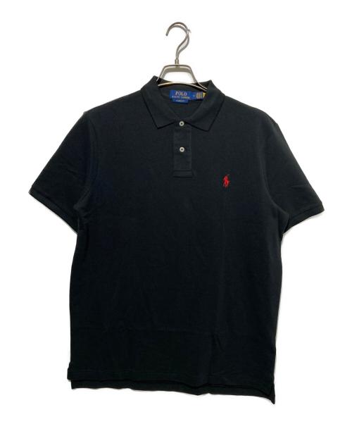 POLO RALPH LAUREN（ポロ・ラルフローレン）POLO RALPH LAUREN (ポロ・ラルフローレン) ワンポイントポロシャツ ブラック サイズ:Ｍの古着・服飾アイテム