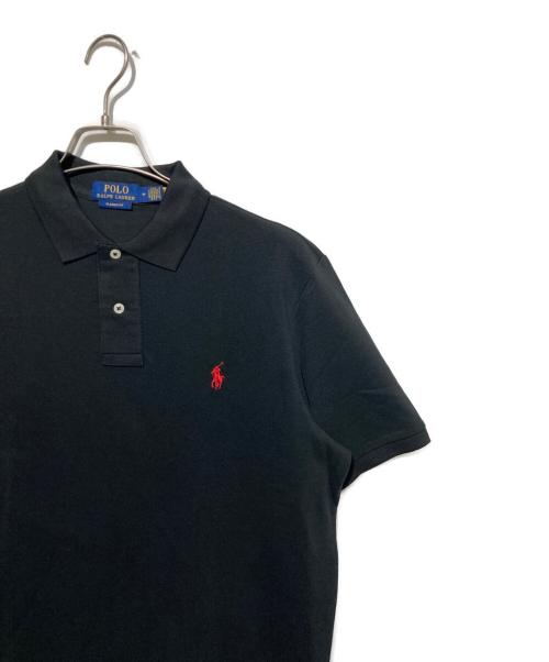 POLO RALPH LAUREN（ポロ・ラルフローレン）POLO RALPH LAUREN (ポロ・ラルフローレン) ワンポイントポロシャツ ブラック サイズ:Ｍの古着・服飾アイテム