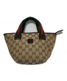 GUCCI（グッチ）の古着「シェリーライン ミニハンドバッグ」｜ベージュ