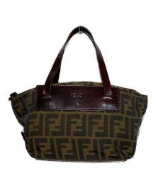 FENDI（フェンディ）の古着「ズッカ柄ミニハンドバッグ」｜ブラウン
