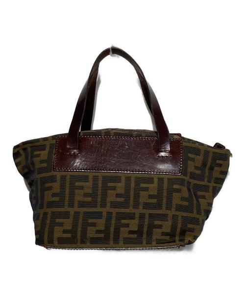 FENDI（フェンディ）FENDI (フェンディ) ズッカ柄ミニハンドバッグ ブラウンの古着・服飾アイテム