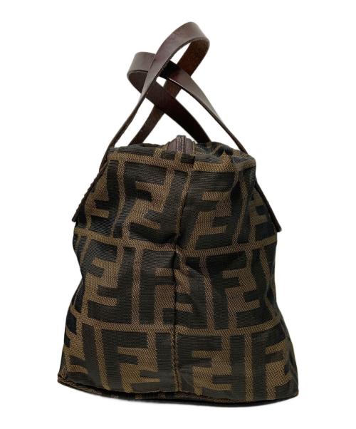 FENDI（フェンディ）FENDI (フェンディ) ズッカ柄ミニハンドバッグ ブラウンの古着・服飾アイテム