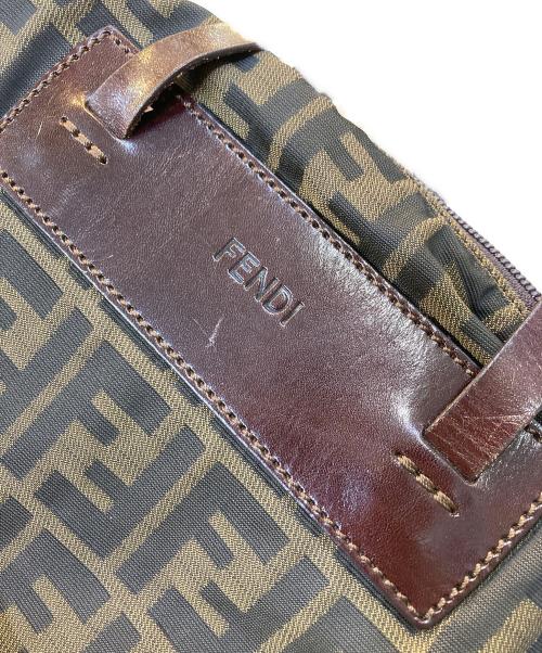 FENDI（フェンディ）FENDI (フェンディ) ズッカ柄ミニハンドバッグ ブラウンの古着・服飾アイテム