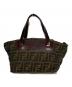 FENDI (フェンディ) ズッカ柄ミニハンドバッグ ブラウン：25000円