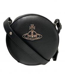 Vivienne Westwood（ヴィヴィアンウエストウッド）の古着「円形レザーショルダーバッグ」｜ブラック