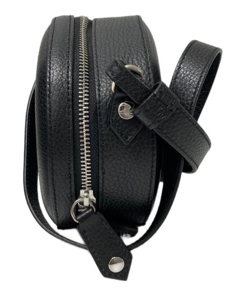 Vivienne Westwood（ヴィヴィアンウエストウッド）Vivienne Westwood (ヴィヴィアンウエストウッド) 円形レザーショルダーバッグ ブラックの古着・服飾アイテム