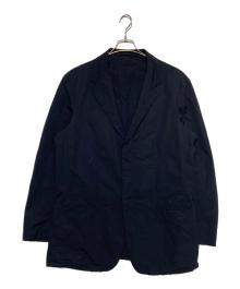 ARMANI COLLEZIONI（アルマーニ コレツィオーニ）の古着「ナイロンテーラードジャケット」｜ネイビー