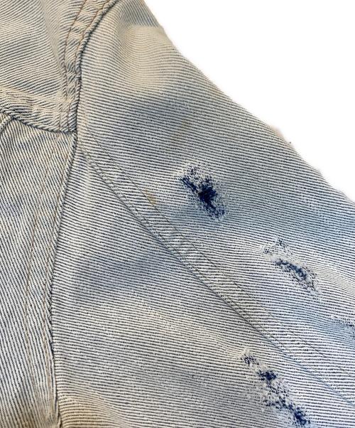 G-STAR RAW（ジースターロゥ）G-STAR RAW (ジースターロゥ) ダメージ加工デニムジャケット インディゴ サイズ:Mの古着・服飾アイテム
