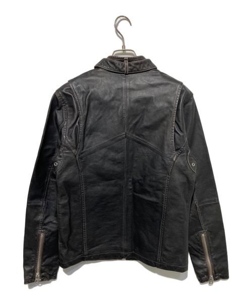 G-STAR RAW（ジースターロゥ）G-STAR RAW (ジースターロゥ) レザーライダースジャケット ブラック サイズ:Sの古着・服飾アイテム