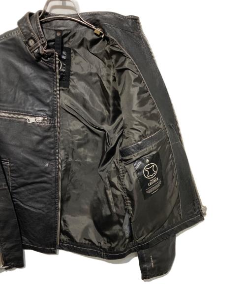 G-STAR RAW（ジースターロゥ）G-STAR RAW (ジースターロゥ) レザーライダースジャケット ブラック サイズ:Sの古着・服飾アイテム