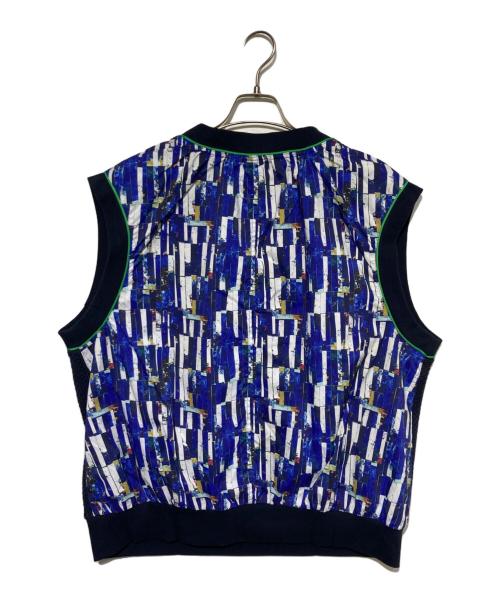 HERALBONY（ヘラルボニー）HERALBONY (ヘラルボニー) アートVネックベスト「海」 ネイビー サイズ:Freeの古着・服飾アイテム