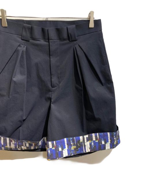 HERALBONY（ヘラルボニー）HERALBONY (ヘラルボニー) ワイドタック2WAYショーツ「海」 ネイビー サイズ:Ｍの古着・服飾アイテム