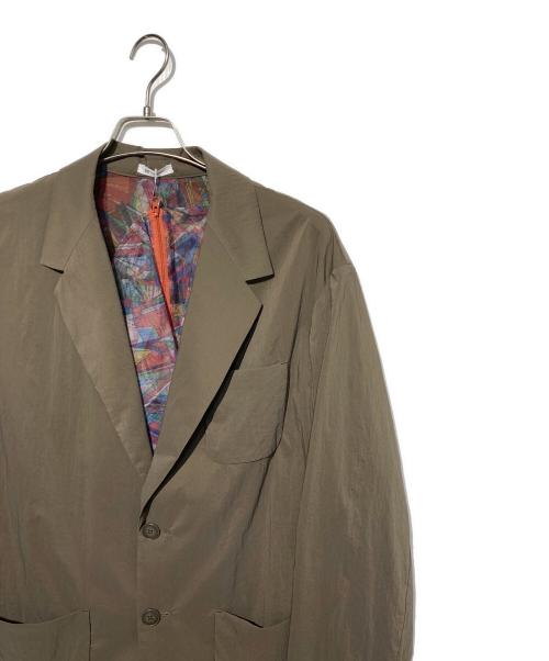 HERALBONY（ヘラルボニー）HERALBONY (ヘラルボニー) クールメッシュジャケット「おりがみ」 ブラウン サイズ:Ｌの古着・服飾アイテム