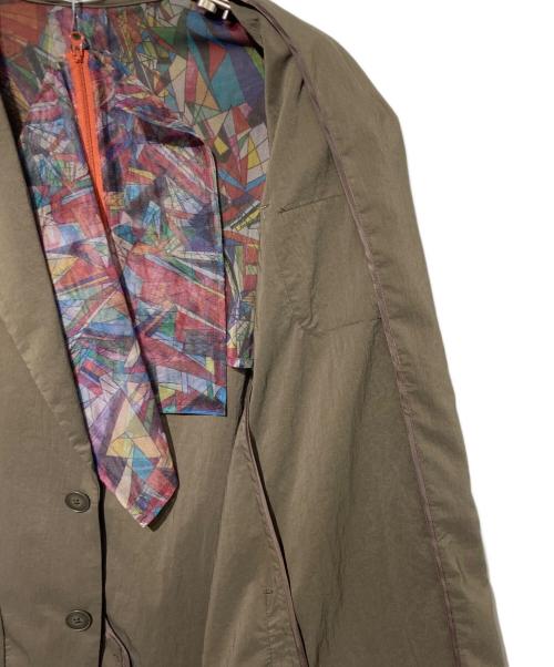 HERALBONY（ヘラルボニー）HERALBONY (ヘラルボニー) クールメッシュジャケット「おりがみ」 ブラウン サイズ:Ｌの古着・服飾アイテム