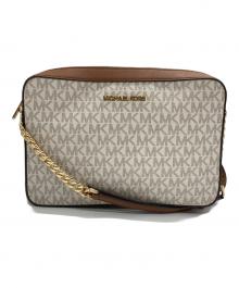 MICHAEL KORS（マイケルコース）の古着「ショルダーバッグ」｜ベージュ×ブラウン