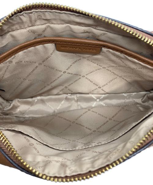 MICHAEL KORS（マイケルコース）MICHAEL KORS (マイケルコース) ショルダーバッグ ベージュ×ブラウンの古着・服飾アイテム