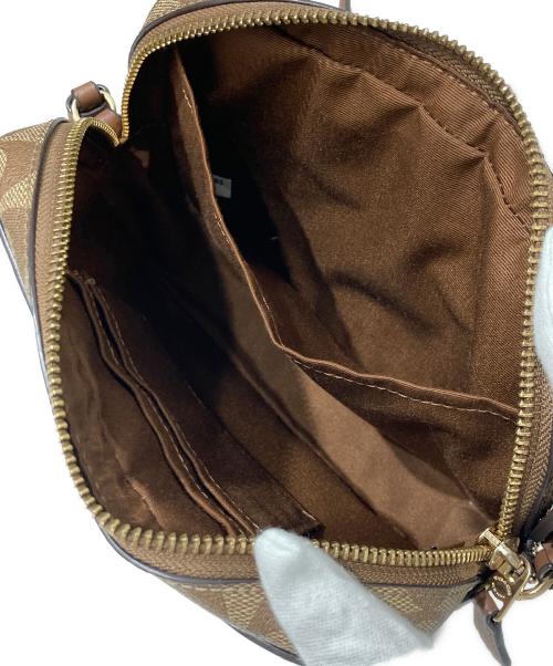 COACH（コーチ）COACH (コーチ) シグネチャーショルダーバッグ ベージュ×ブラウンの古着・服飾アイテム
