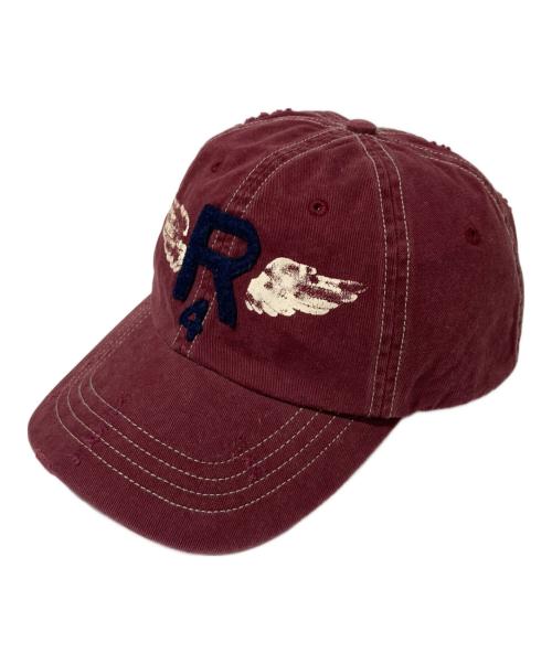 POLO RALPH LAUREN（ポロ・ラルフローレン）POLO RALPH LAUREN (ポロ・ラルフローレン) ダメージ加工キャップ ボルドーの古着・服飾アイテム