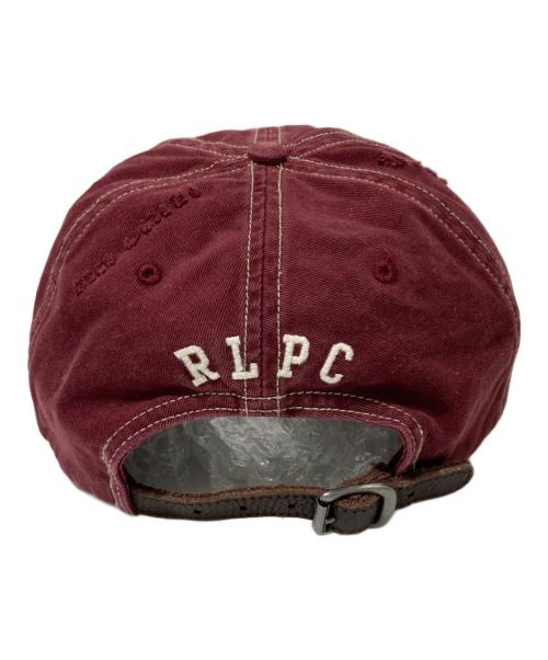 POLO RALPH LAUREN（ポロ・ラルフローレン）POLO RALPH LAUREN (ポロ・ラルフローレン) ダメージ加工キャップ ボルドーの古着・服飾アイテム