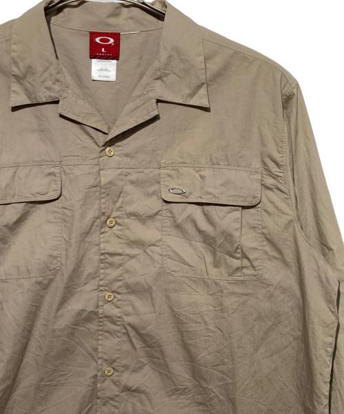 OAKLEY（オークリー）OAKLEY (オークリー) オープンカラーシャツ ブラウン サイズ:Lの古着・服飾アイテム