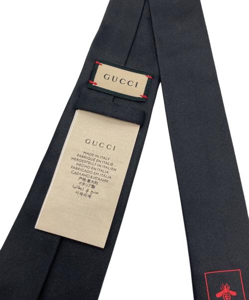GUCCI（グッチ）GUCCI (グッチ) インターロッキングG シルクネクタイ ブラック サイズ:不明の古着・服飾アイテム