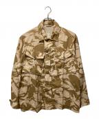 MILITALYミリタリー）の古着「イギリス軍カモフラサファリジャケット」｜ベージュ