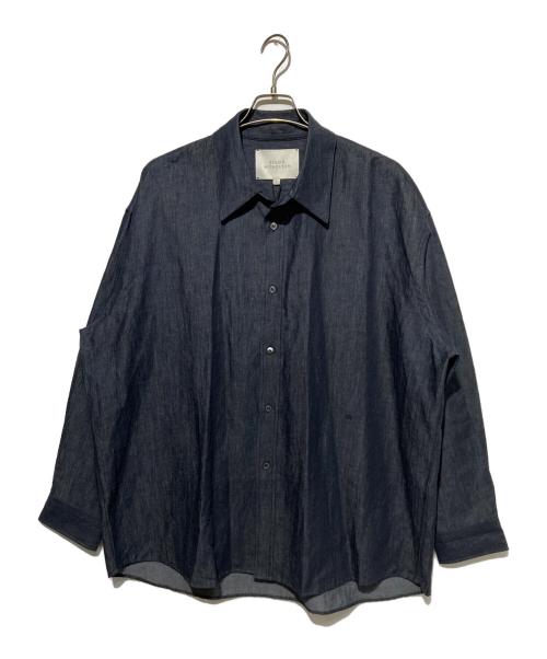 STUDIO NICHOLSON（スタジオ ニコルソン）STUDIO NICHOLSON (スタジオ ニコルソン) OLI SHIRT インディゴ サイズ:L 未使用品の古着・服飾アイテム