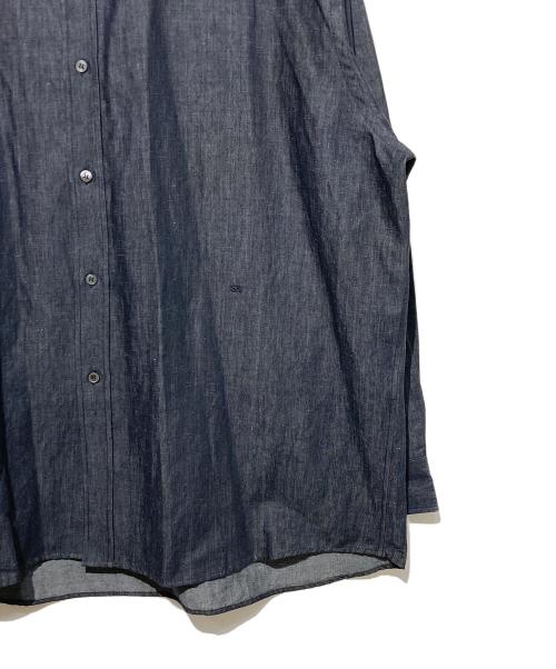 STUDIO NICHOLSON（スタジオ ニコルソン）STUDIO NICHOLSON (スタジオ ニコルソン) OLI SHIRT インディゴ サイズ:L 未使用品の古着・服飾アイテム