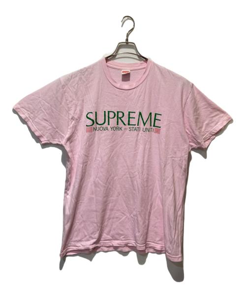SUPREME（シュプリーム）Supreme (シュプリーム) Nuova York Teeヌオーヴァ ヨーク ティー ピンク サイズ:Lの古着・服飾アイテム