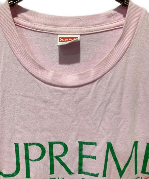 SUPREME（シュプリーム）Supreme (シュプリーム) Nuova York Teeヌオーヴァ ヨーク ティー ピンク サイズ:Lの古着・服飾アイテム